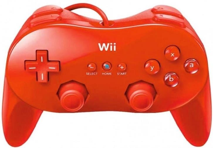 Wii Classic Pro Controller Rood (Wii Accessoires), Spelcomputers en Games, Spelcomputers | Nintendo Wii, Zo goed als nieuw, Ophalen of Verzenden