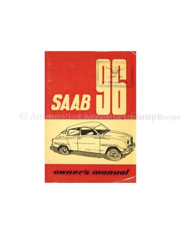 1960 SAAB 96 INSTRUCTIEBOEKJE ZWEEDS, Auto diversen, Handleidingen en Instructieboekjes
