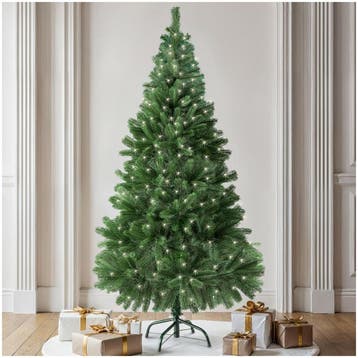 Kunstkerstboom met spuitgegoten metalen standaard, Verzenden, Nieuw
