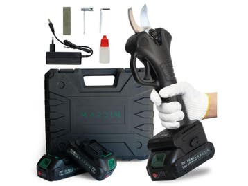 Mardin Elektrische Snoeischaar - Accu - Ergonomisch - Zwart, Verzenden, Zo goed als nieuw