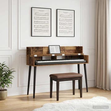 vidaXL studiobureau Oud hout 110 x 40 x 19,5 cm Bewerkt hout, Verzenden, Nieuw
