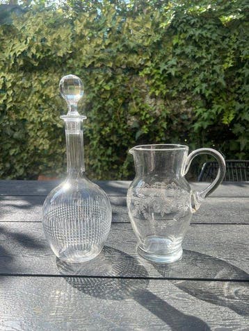 Baccarat - Kan (2) - nancy,Beauharnais - Kristal -, Antiek en Kunst