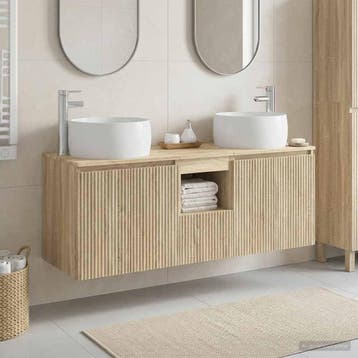 vidaXL Badkamerkastenset 3 st Sonoma Eiken 49,5 x 44,5 x 66, Verzenden, Nieuw