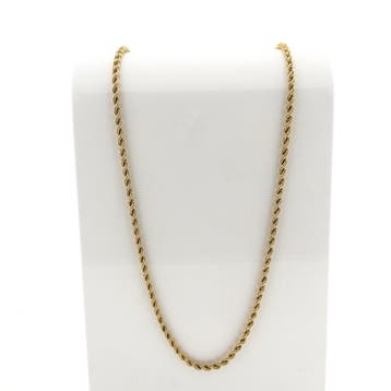 8 karaat gedraaide schakelketting, Ophalen of Verzenden, Gebruikt, Geel, Goud
