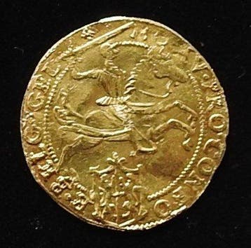 Nederland, Gelderland Grote (oude) Gouden Rijder 1619 over, Postzegels en Munten