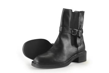 Manfield Chelsea boots in maat 38 Zwart, Verzenden, Zwart, Overige typen, Zo goed als nieuw