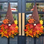 Herfstkabouter gnoom Esdoornblad hoed 40 cm per stuk, Hobby en Vrije tijd, Ophalen of Verzenden, Nieuw