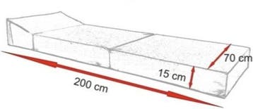 Camper Matras 200x70 | Foam | Laatste Stuks!, Caravans en Kamperen, Ophalen of Verzenden, Nieuw