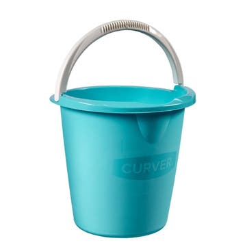 Emmer 10L - Blauw/Wit, Nieuw