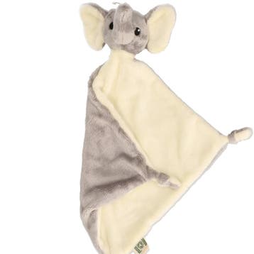 Pluche olifant knuffeldoekje - 40 x 40 cm - babyknuffel, Verzenden, Nieuw