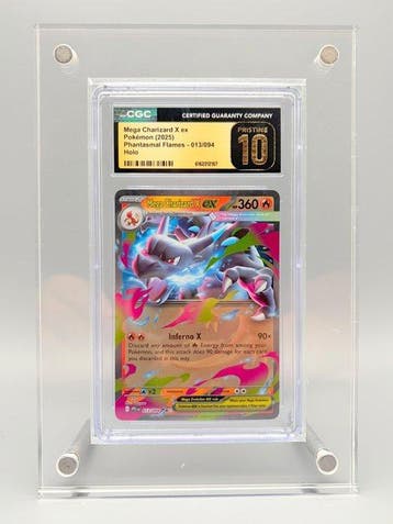 Pokémon Graded card - Mega Charizard X ex - Phantasmal, Nieuw