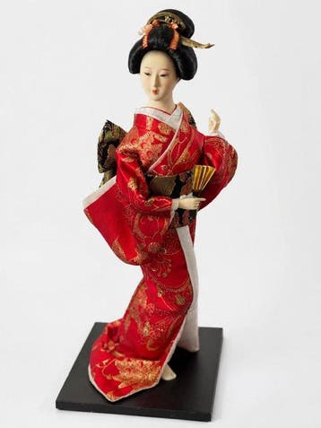 Uehira Ningyo - Pop Vintage Japanese Geisha Doll - Japan