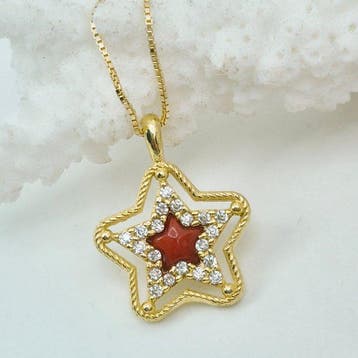 Koraal - Zilver, Verguld, Zonder reservering - Ketting met