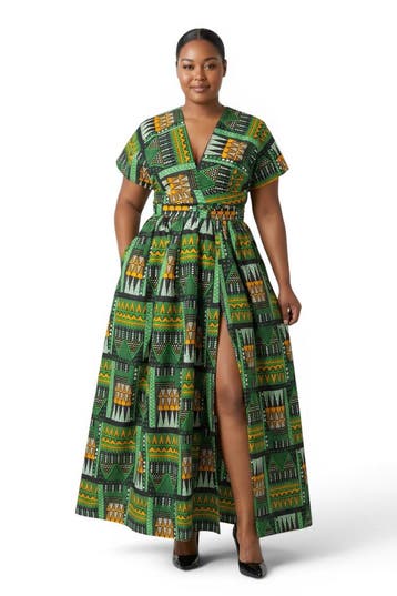 Afrikaanse print Infinity Multiway Maxi Jurk - Verstelbare S, Kleding | Dames, Rokken, Ophalen of Verzenden, Nieuw