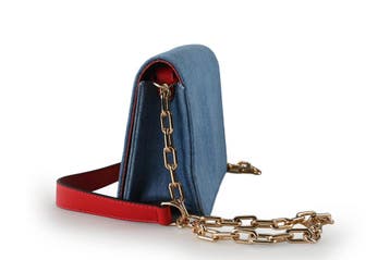 Roberto Festa Clutch Blauw, Verzenden, Zo goed als nieuw, Blauw