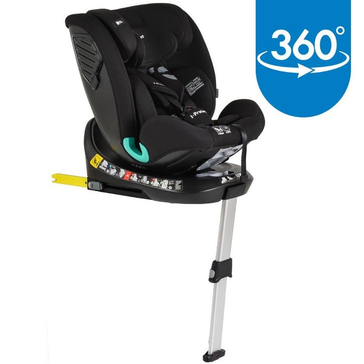 Cangaroo i-Protect Anthracite Black 40-150 cm 360° i-Size, Kinderen en Baby's, Autostoeltjes, Nieuw, Isofix, 15 t/m 36 kg, Verzenden