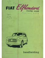 1958 FIAT 1100 SEDAN INSTRUCTIEBOEKJE NEDERLANDS, Auto diversen, Handleidingen en Instructieboekjes