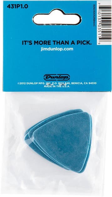Jim Dunlop 431P100 Tortex bas plectrum 1.00 mm 6-pack, Muziek en Instrumenten, Instrumenten | Toebehoren, Ophalen of Verzenden