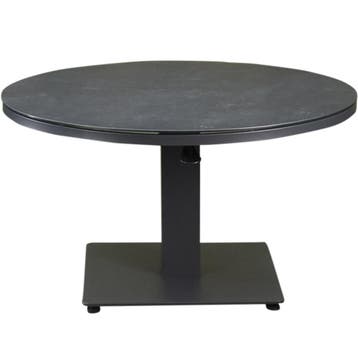 San Sebastian lounge dining tuintafel 90 cm rond H50,5-H75, Tuin en Terras, Tuintafels, Ophalen of Verzenden, Nieuw