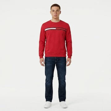 Tommy Hilfiger Sweatshirts Heren maat L Rood Vintage, Ophalen of Verzenden, Nieuw, Tommy Hilfiger