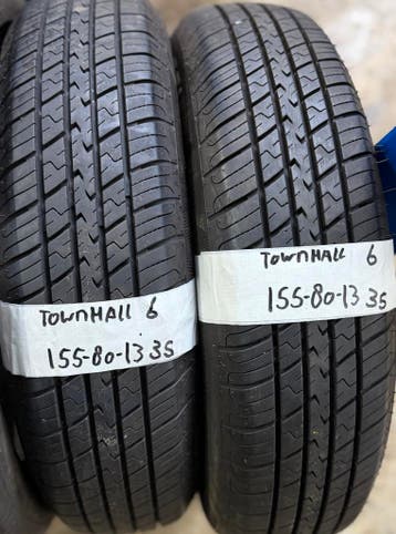 2x 155-80-13 Townhall Zomer 2x 6mm €35 Per Band 155 80 13, Auto-onderdelen, Banden en Velgen, Ophalen, Gebruikt, 155 mm, 13 inch