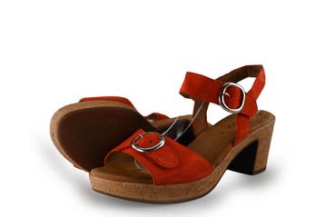Gabor Sandalen in maat 40½ Rood, Verzenden, Gabor, Sandalen of Muiltjes, Zo goed als nieuw