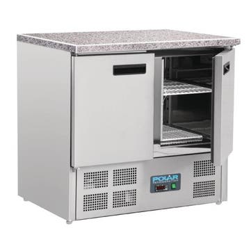 Gekoelde werkbank met marmeren werkblad | 88 x 90 x 70 cm, Verzenden, Nieuw in verpakking