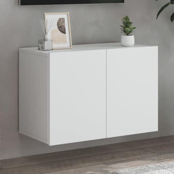 vidaXL Tv-meubel wandgemonteerd 60x30x41 cm wit, Minder dan 50 cm, Verzenden, Nieuw, Minder dan 100 cm