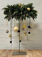 Metalen frame bloemstukhouder hoge standaard met plaat, Ophalen of Verzenden, Nieuw