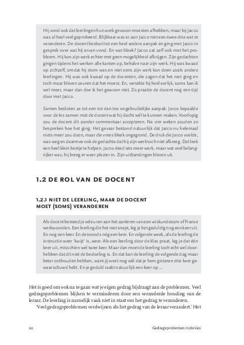 Gedragsproblemen in de klas in het voortgezet  9789401425780, Boeken, Studieboeken en Cursussen, Zo goed als nieuw, Verzenden