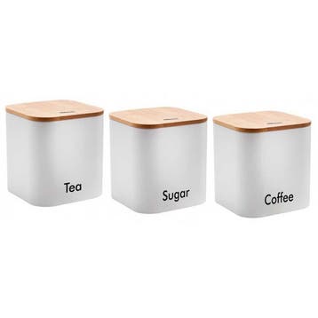 Kinghoff KH-1526 koffie, thee en suiker potten -, Huis en Inrichting, Ophalen of Verzenden, Nieuw