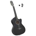vidaXL Gitaar cutaway met equalizer 6 snaren western, Verzenden, Nieuw