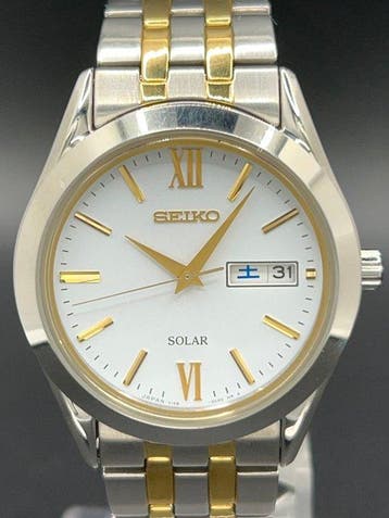 Seiko - Solar - Zonder minimumprijs - V158-0BA0 - Heren -