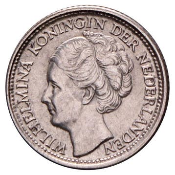 10 Cent 1943-1944P Wilhelmina Pr, Verzenden