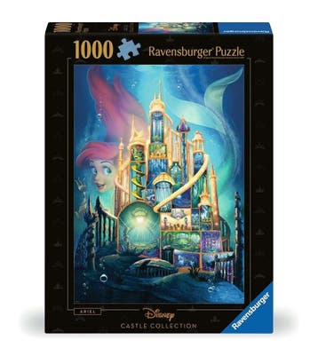 Disney Kastelen De Kleine Zeemeermin Ariel Puzzel (1000 stuk, Ophalen of Verzenden, Nieuw