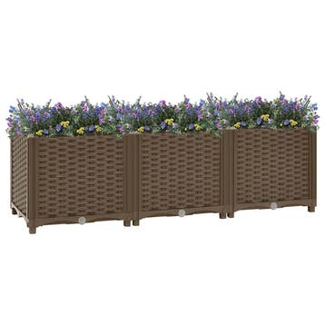 vidaXL Verhoogd bed 120x40x38 cm polypropyleen, Kunststof, 100 cm of meer, Verzenden, Nieuw