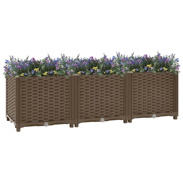 vidaXL Verhoogd bed 120x40x38 cm polypropyleen, Tuin en Terras, Bloembakken en Plantenbakken, 100 cm of meer, Nieuw, Kunststof