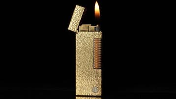 Dunill - Fine Bark Pattern Rollagas Lighter - Zonder, Nieuw