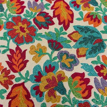 BA271 - Gobelinstof “Floral Folk” – Multikleurig bloemmotief
