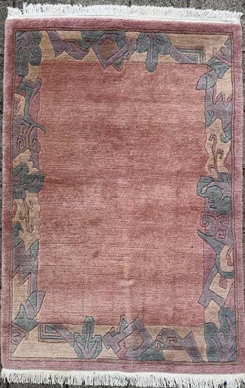 Nepal modern tapijt - gereinigd - handgeknoopt - wol -, Nieuw