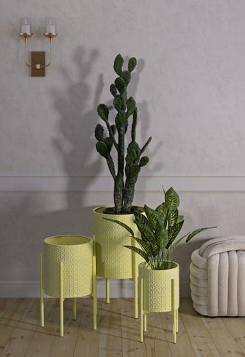 VAASHOUDER IRIS SET 3 STUKS CM Ø 36X56,5-30X48,5-24X37,5, Ophalen of Verzenden, Nieuw