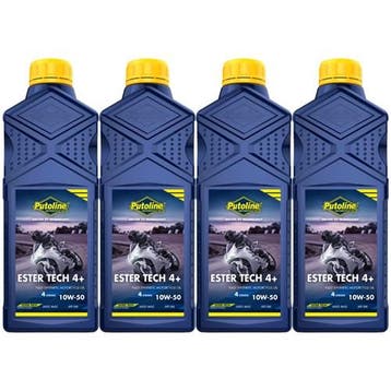 Putoline Aanbieding: 4 X Ester Tech 4+ 10W50 1L, Verzenden
