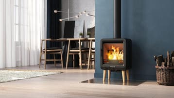 Houtkachel Nordflam Flam 5kw, Nieuw, Hout, Vrijstaand, Houtkachel