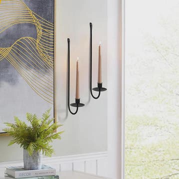 Moderne Wandkaarsenhouder Metaal - Sfeervolle Decoratie voor, Verzenden, Nieuw