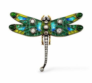 Broche - 14 karaat Geel goud, Imperial Russian 56k goud