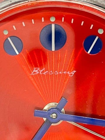 Model horloge-alarm Blessing - Space Age - Vorm Tulip -