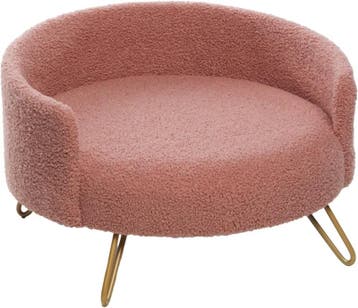 Hondensofa Dizco Rond Roze – Stijlvolle Ronde Hondenbank.., Dieren en Toebehoren, Hondenmanden, Verzenden, Nieuw