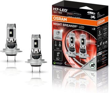 Osram Night Breaker LED Speed H7 450 Street Legal Set | +450, Auto-onderdelen, Ophalen of Verzenden, Nieuw