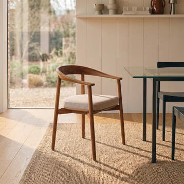 Sorét eetkamerstoel | Massief teak | 3 uitvoeringen, Huis en Inrichting, Stoelen, Nieuw, Hout, Modern / minimalistisch / Scandinavisch / Japandi