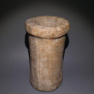 Oud-Egyptisch Albast Grote cilinderpot uit de Thinitische
